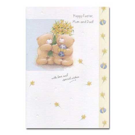 Mum and Dad Forever Friends Easter Card